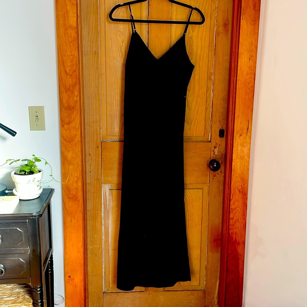 A • New Day black slip dress